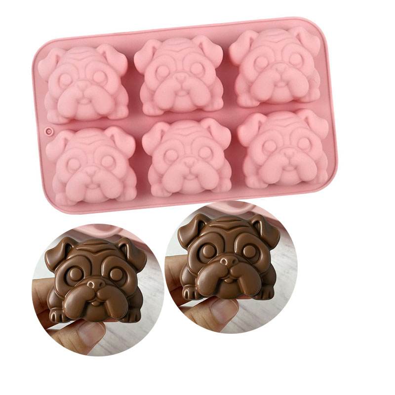 Bulldog Chocolate Silicone Mol - огляд і ціна Bunny Cake Mold