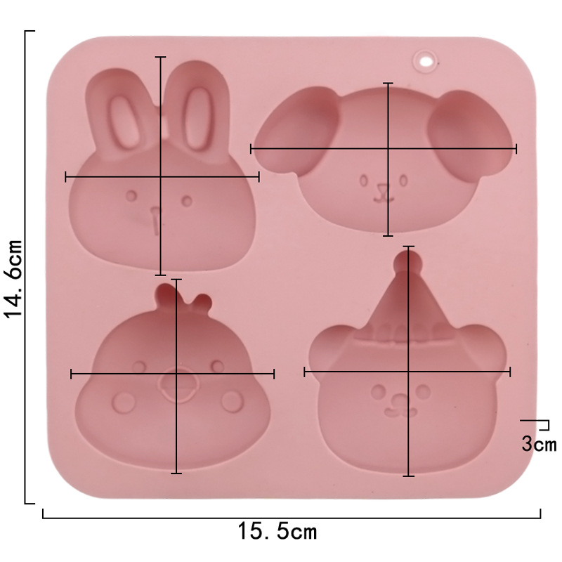 Wholesale 4-cavity Animal Chic - огляд і ціна Bunny Cake Mold
