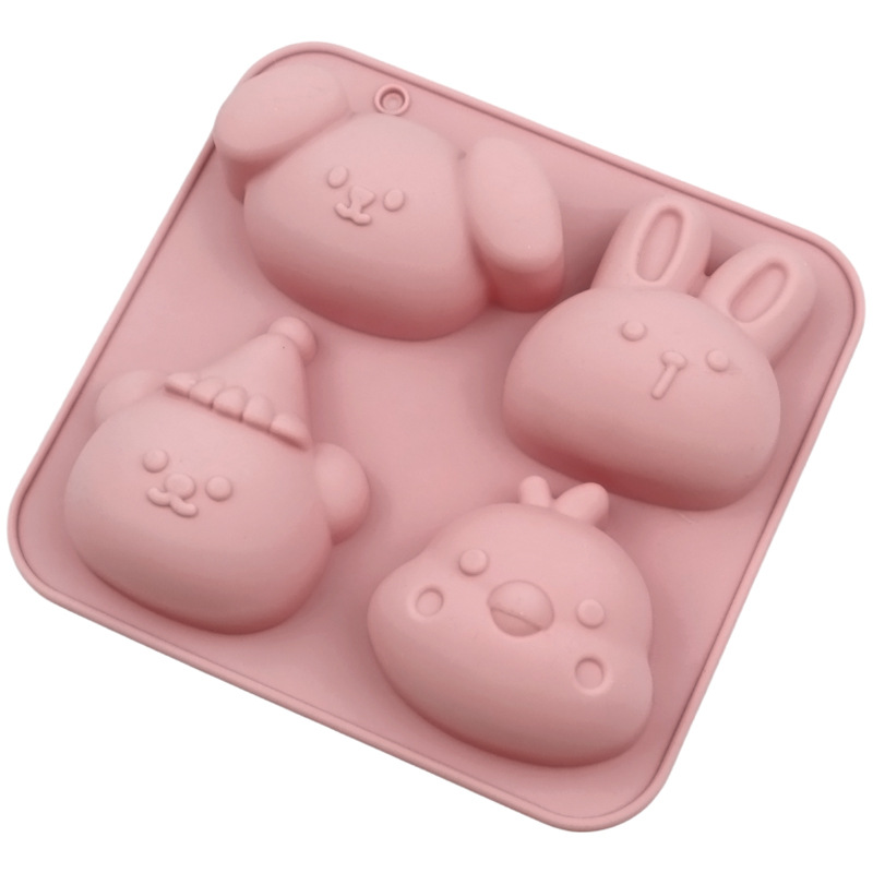 Wholesale 4-cavity Animal Chic - огляд і ціна Bunny Cake Mold
