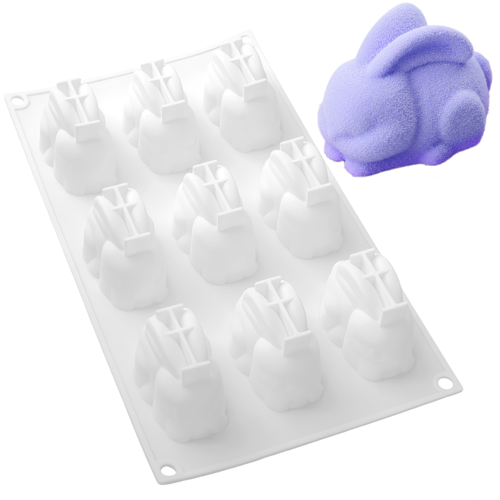 Squat Sitting Long Eared Rabbi - огляд і ціна Bunny Cake Mold
