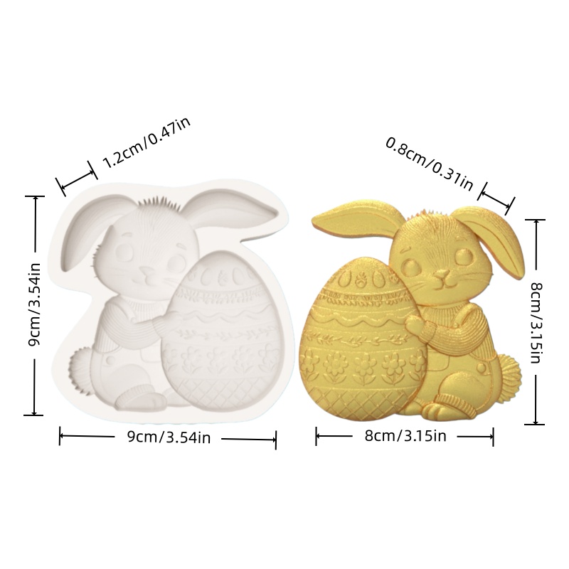 Easter Egg-Holding Bunny Silic - огляд і ціна Bunny Cake Mold